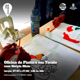 Oficina de Pintura em Tecido com Sheyla Melo