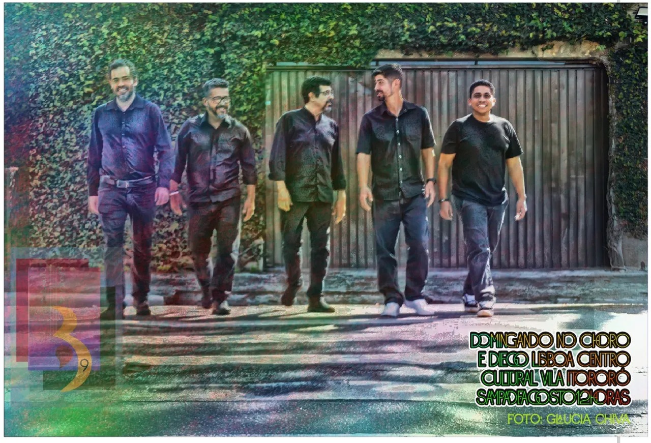 BARULHO DE ÁGUA – Quarteto Domingando e Diego Lisboa recebem Toninho Ferragutti no Centro Vila Itororó, de graça