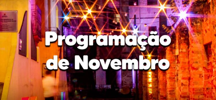 Programação: novembro/2024 Programação: novembro/2024